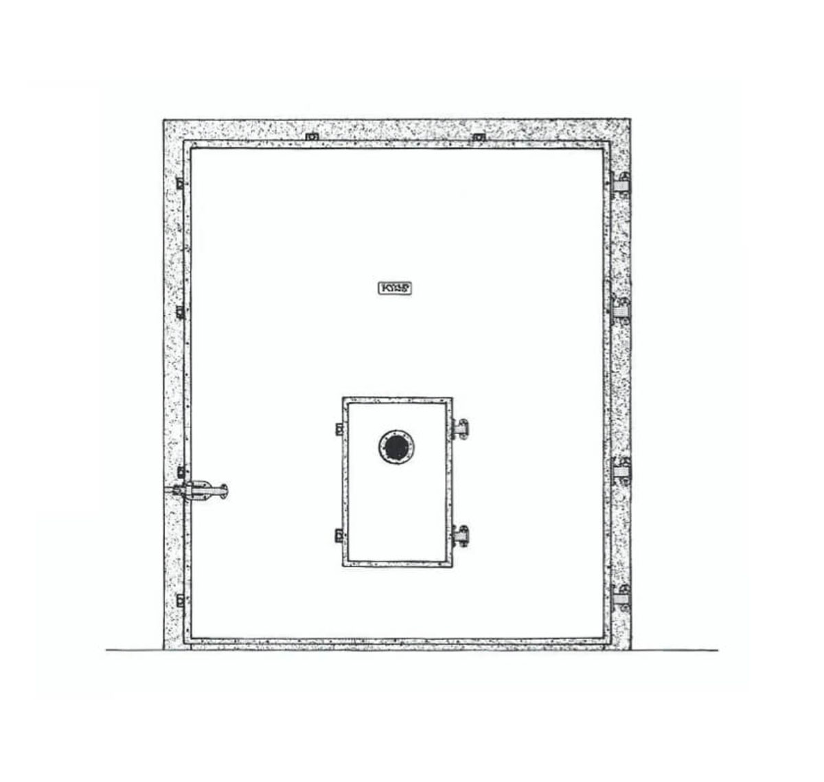 Hinged CA Door with Access Door 1