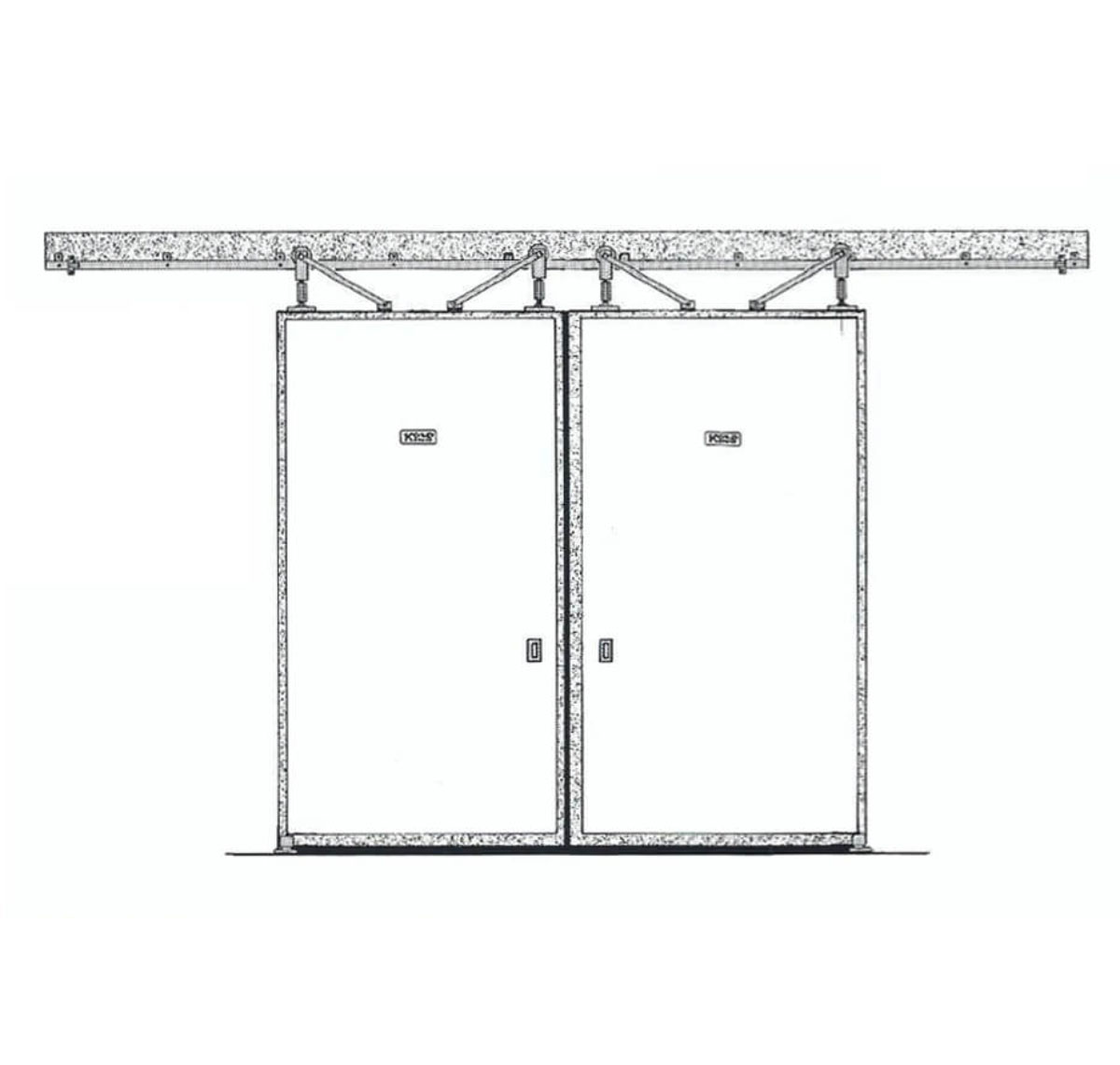 Manual Double Sliding Door 1